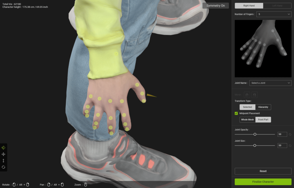 ActorCore AccuRIG - Free auto rigging tool - VFX Corner